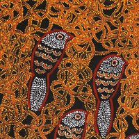 Aboriginal Artwork by Geraldine Napangardi Granites, Ngalyipi Jukurrpa (Snake Vine Dreaming) - Purturlu, 76x61cm