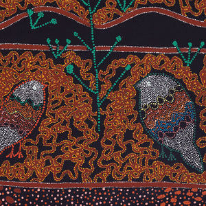 Aboriginal Artwork by Geraldine Napangardi Granites, Ngalyipi Jukurrpa (Snake Vine Dreaming) - Purturlu, 91x76cm - ART ARK®