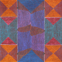 Aboriginal Artwork by Gloria Napangardi Gill, Lukarrara Jukurrpa, 107x107cm