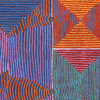 Aboriginal Artwork by Gloria Napangardi Gill, Lukarrara Jukurrpa, 107x107cm