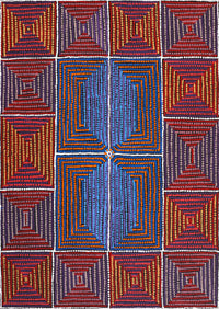 Aboriginal Artwork by Gloria Napangardi Gill, Lukarrara Jukurrpa, 107x76cm