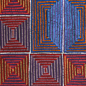 Aboriginal Art by Gloria Napangardi Gill, Lukarrara Jukurrpa, 107x76cm - ART ARK®