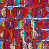 Aboriginal Artwork by Gloria Napangardi Gill, Lukarrara Jukurrpa, 122x107cm