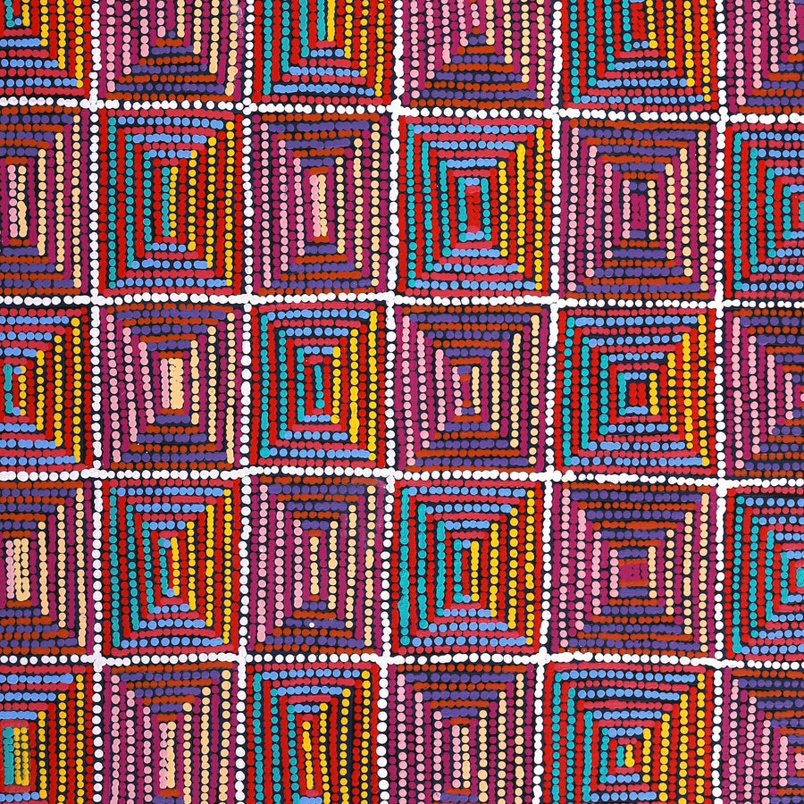 Aboriginal Artwork by Gloria Napangardi Gill, Lukarrara Jukurrpa, 122x107cm