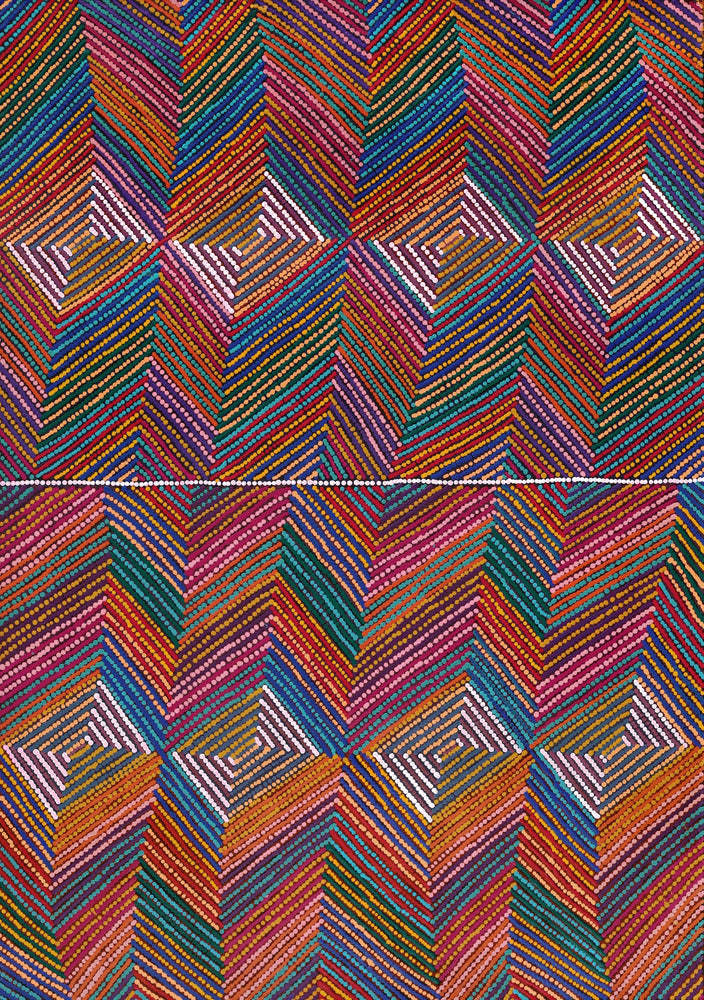 Aboriginal Artwork by Gloria Napangardi Gill, Lukarrara Jukurrpa, 152x107cm