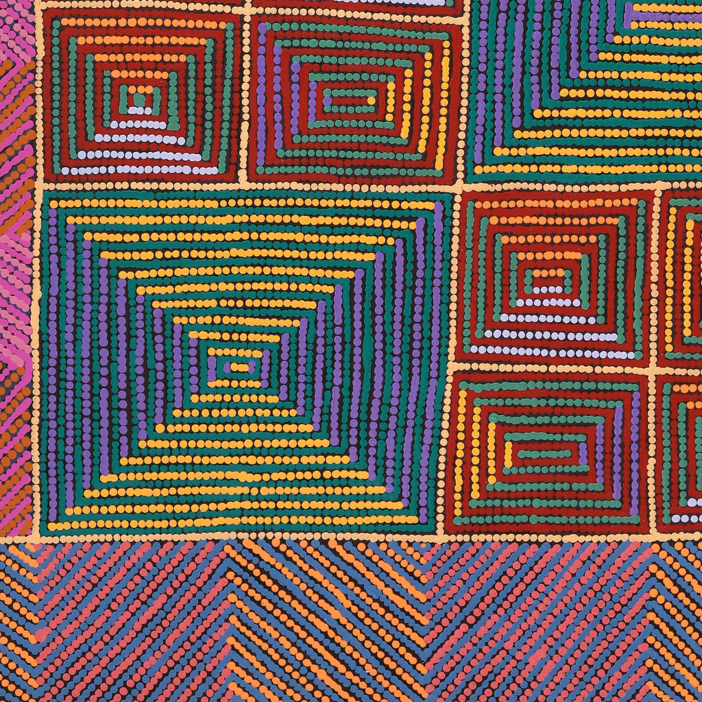 Aboriginal Artwork by Gloria Napangardi Gill, Lukarrara Jukurrpa, 152x107cm
