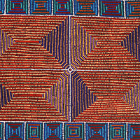 Aboriginal Artwork by Gloria Napangardi Gill, Lukarrara Jukurrpa, 182x91cm