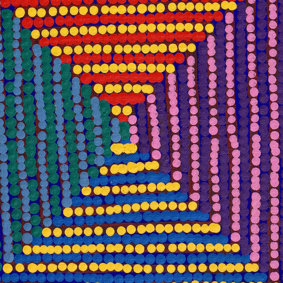 Aboriginal Artwork by Gloria Napangardi Gill, Lukarrara Jukurrpa, 61x30cm