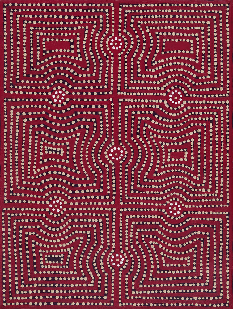 Aboriginal Artwork by Gloria Napangardi Gill, Lukarrara Jukurrpa, 61x46cm