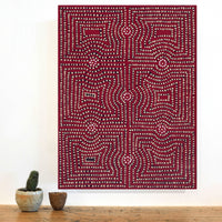 Aboriginal Artwork by Gloria Napangardi Gill, Lukarrara Jukurrpa, 61x46cm