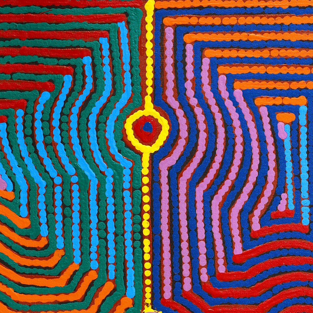 Aboriginal Artwork by Gloria Napangardi Gill, Lukarrara Jukurrpa, 61x46cm