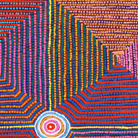 Aboriginal Artwork by Gloria Napangardi Gill, Lukarrara Jukurrpa, 76x76cm