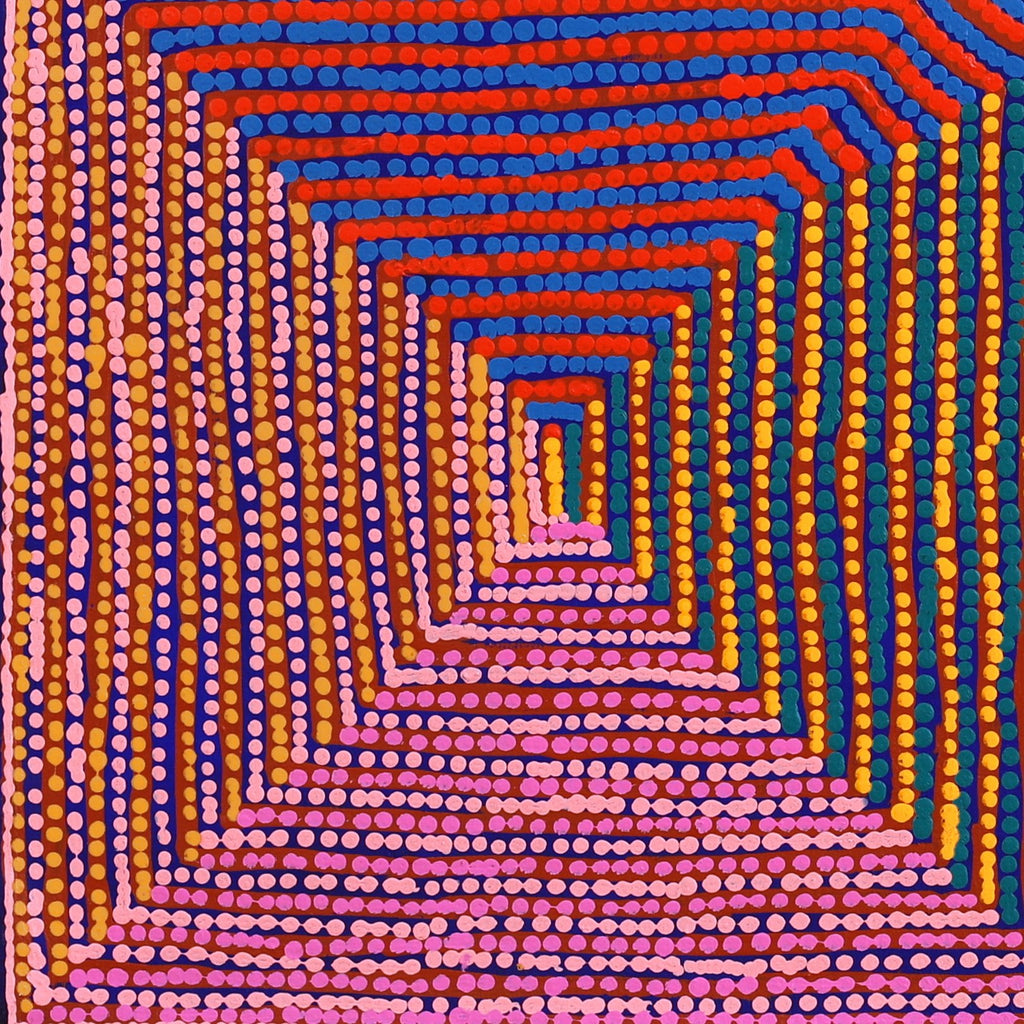 Aboriginal Artwork by Gloria Napangardi Gill, Lukarrara Jukurrpa, 76x76cm