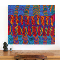 Aboriginal Artwork by Gloria Napangardi Gill, Lukarrara Jukurrpa, 91x76cm