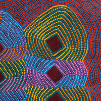 Aboriginal Artwork by Gloria Napangardi Gill, Lukarrara Jukurrpa, 91x76cm