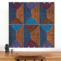 Aboriginal Artwork by Gloria Napangardi Gill, Lukarrara Jukurrpa, 91x91cm