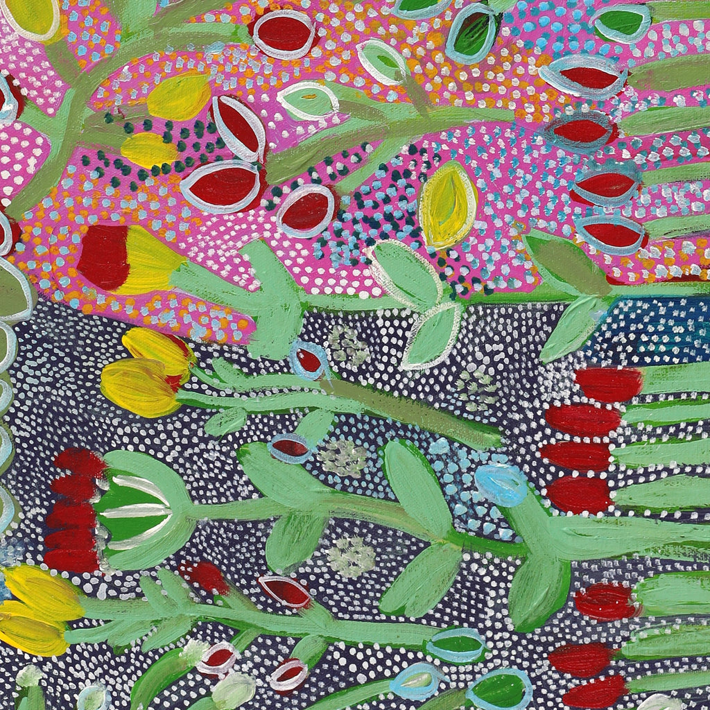 Aboriginal Art by Gwenneth Blitner, Bush Banana, 80x30cm - ART ARK®