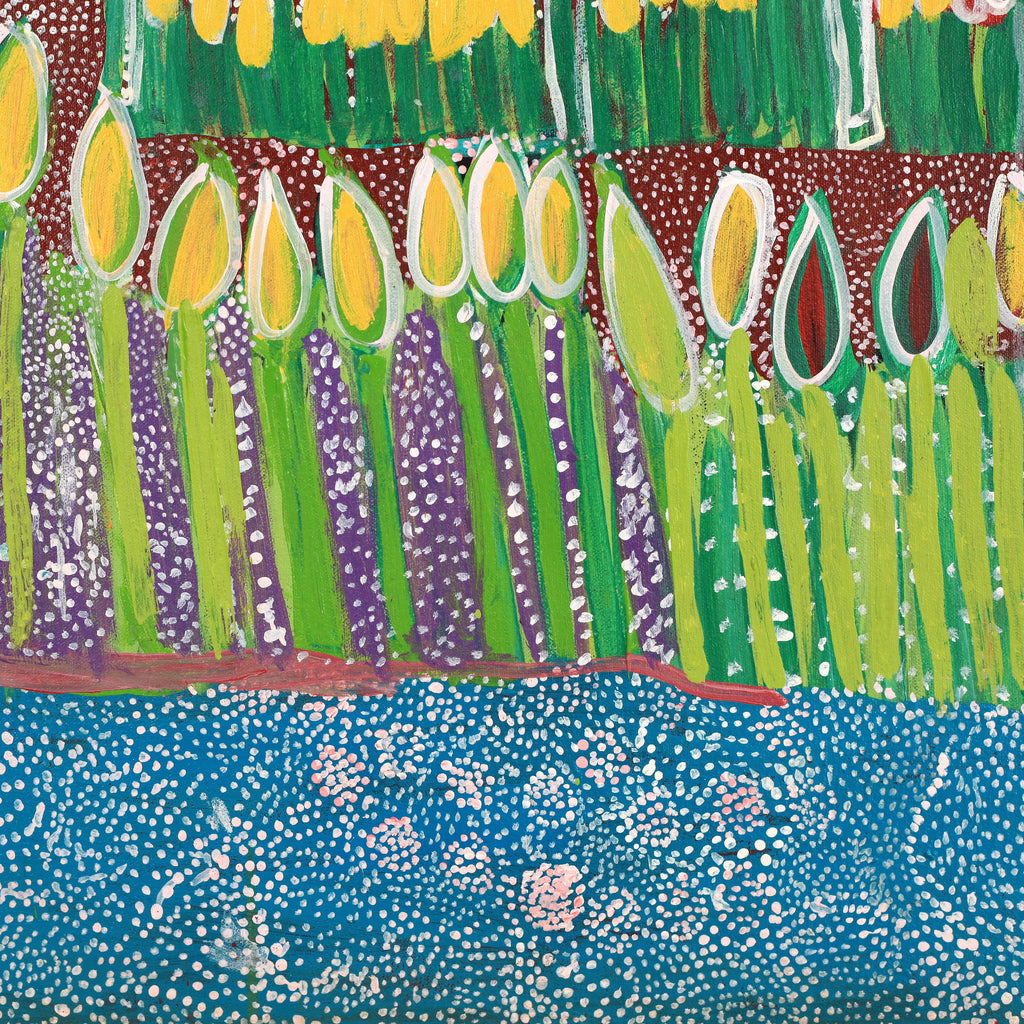 Aboriginal Artwork by Gwenneth Blitner, Mijal, 300x200cm