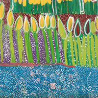 Aboriginal Artwork by Gwenneth Blitner, Mijal, 300x200cm