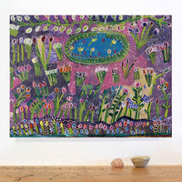 Aboriginal Artwork by Gwenneth Blitner, Walmadja, 60x45cm