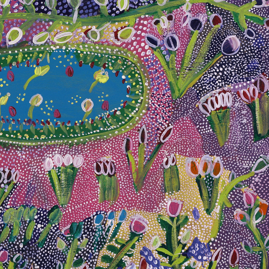 Aboriginal Artwork by Gwenneth Blitner, Walmadja, 60x45cm