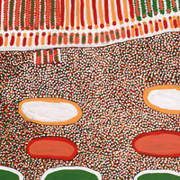 Aboriginal Artwork by Helen Nungarrayi Reed, Lupul Jukurrpa, 183x107cm