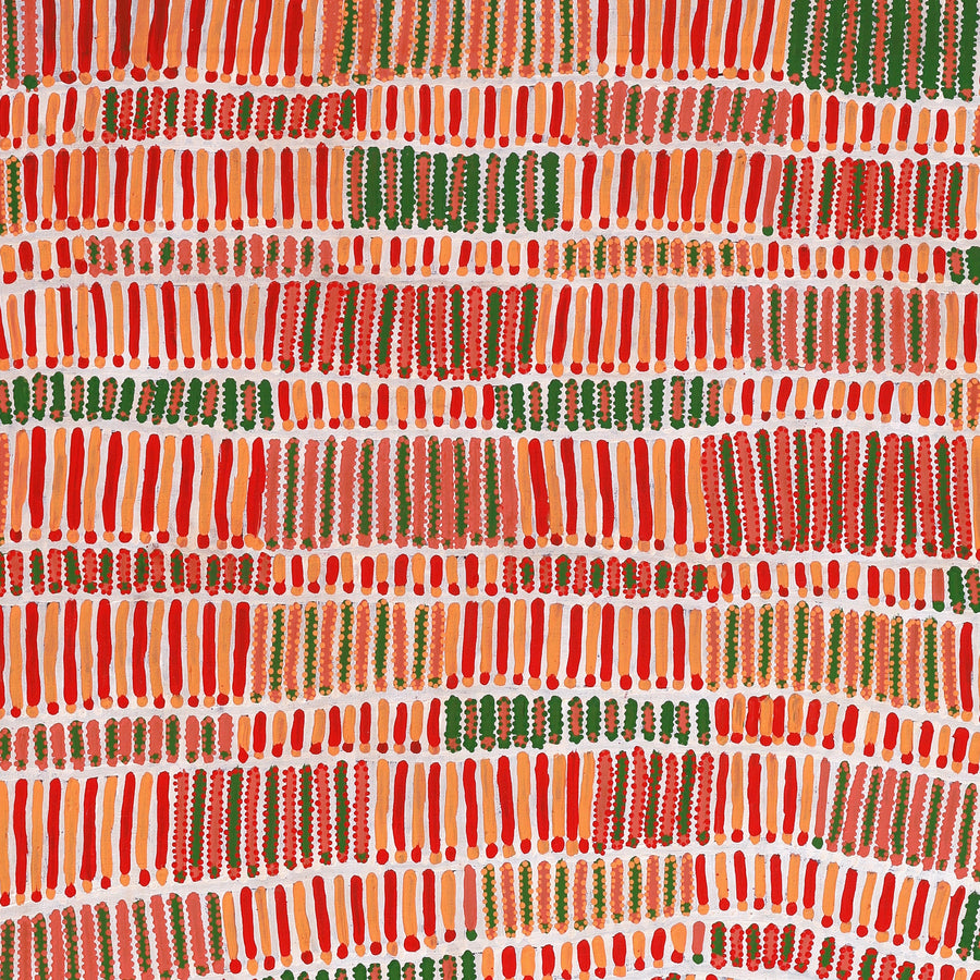 Aboriginal Artwork by Helen Nungarrayi Reed, Lupul Jukurrpa, 183x107cm