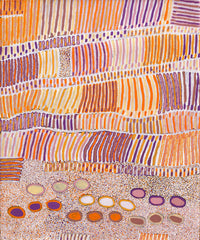 Aboriginal Artwork by Helen Nungarrayi Reed, Lupul Jukurrpa, 91x76cm