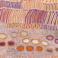 Aboriginal Artwork by Helen Nungarrayi Reed, Lupul Jukurrpa, 91x76cm
