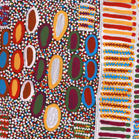 Aboriginal Artwork by Helen Nungarrayi Reed, Lupul Jukurrpa, 91x91cm