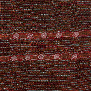 Aboriginal Art by Helen Nungarrayi Reed, Mina Mina Dreaming, 107x107cm - ART ARK®