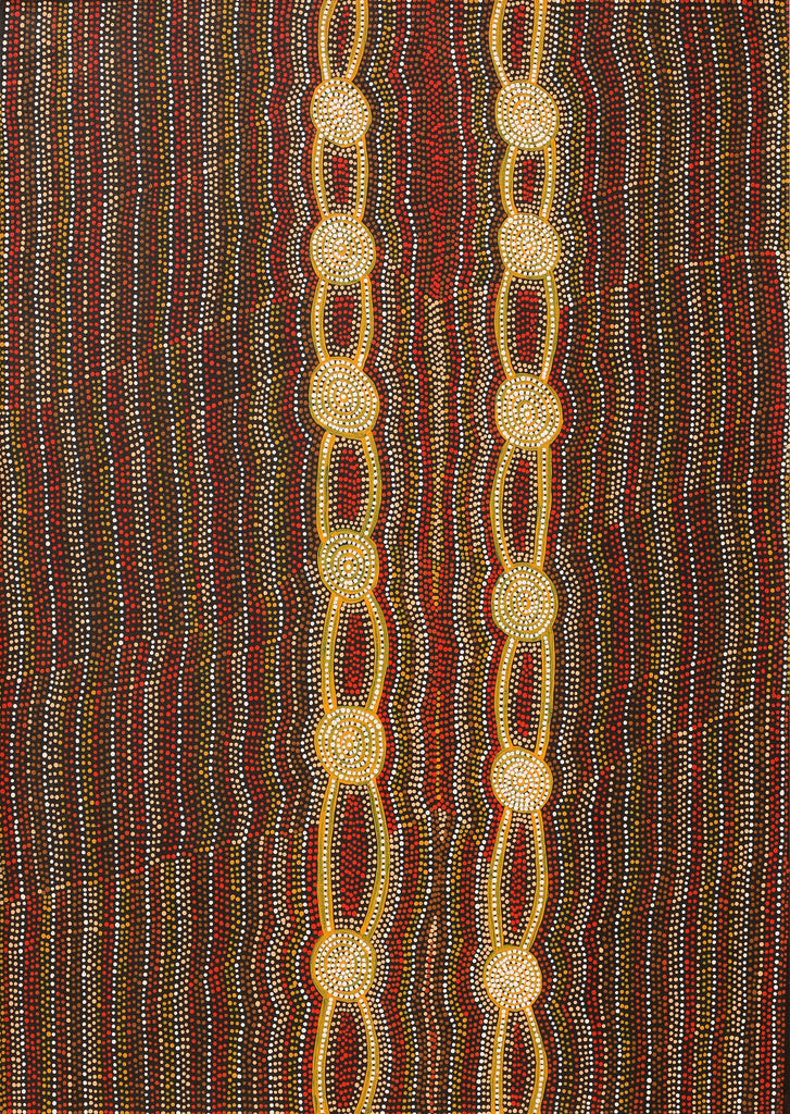 Aboriginal Artwork by Helen Nungarrayi Reed, Mina Mina Dreaming, 107x76cm