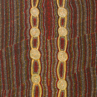 Aboriginal Artwork by Helen Nungarrayi Reed, Mina Mina Dreaming, 107x76cm