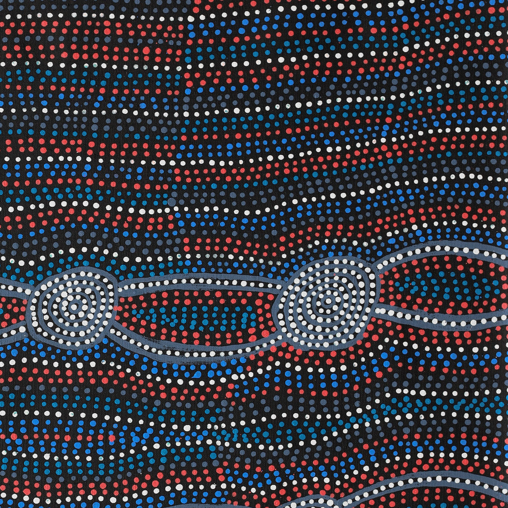 Aboriginal Art by Helen Nungarrayi Reed, Mina Mina Dreaming, 61x61cm - ART ARK®