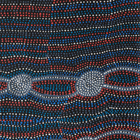 Aboriginal Art by Helen Nungarrayi Reed, Mina Mina Dreaming, 61x61cm - ART ARK®