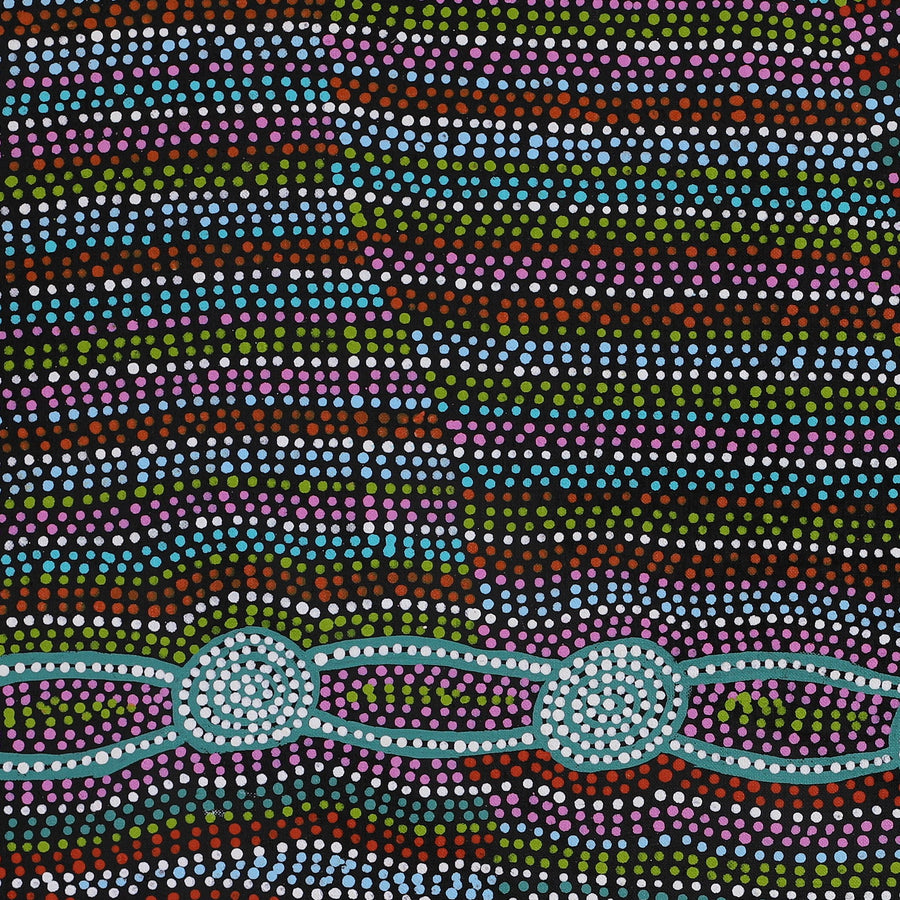 Aboriginal Artwork by Helen Nungarrayi Reed, Mina Mina Dreaming, 61x61cm