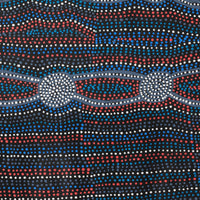 Aboriginal Art by Helen Nungarrayi Reed, Mina Mina Dreaming, 61x61cm - ART ARK®