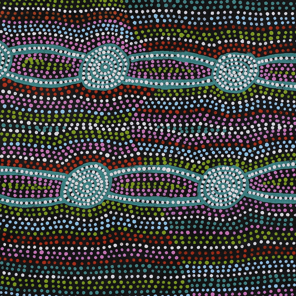 Aboriginal Artwork by Helen Nungarrayi Reed, Mina Mina Dreaming, 61x61cm