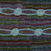 Aboriginal Artwork by Helen Nungarrayi Reed, Mina Mina Dreaming, 61x61cm