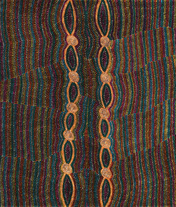 Aboriginal Art by Helen Nungarrayi Reed, Mina Mina Dreaming - Ngalyipi, 107x91cm - ART ARK®