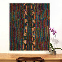 Aboriginal Artwork by Helen Nungarrayi Reed, Mina Mina Dreaming - Ngalyipi, 107x91cm