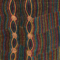 Aboriginal Artwork by Helen Nungarrayi Reed, Mina Mina Dreaming - Ngalyipi, 107x91cm