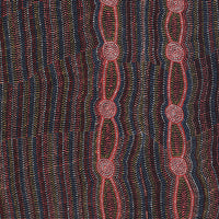 Aboriginal Artwork by Helen Nungarrayi Reed, Mina Mina Dreaming - Ngalyipi, 122x107cm