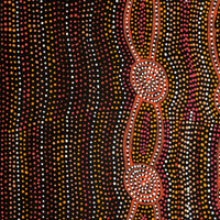 Aboriginal Artwork by Helen Nungarrayi Reed, Mina Mina Dreaming - Ngalyipi, 61x61cm