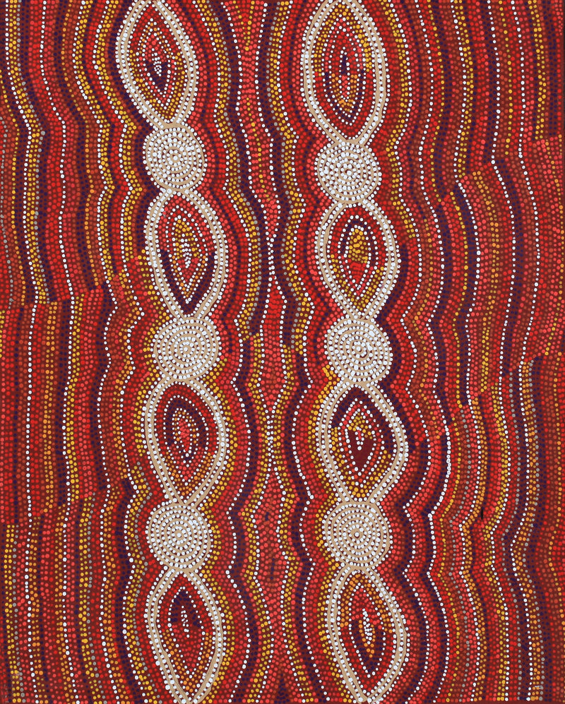 Aboriginal Artwork by Helen Nungarrayi Reed, Mina Mina Dreaming - Ngalyipi, 76x61cm