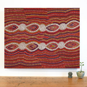 Aboriginal Artwork by Helen Nungarrayi Reed, Mina Mina Dreaming - Ngalyipi, 76x61cm - ART ARK®