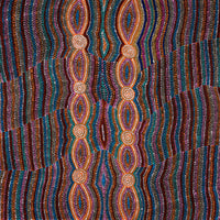 Aboriginal Artwork by Helen Nungarrayi Reed, Mina Mina Dreaming - Ngalyipi, 91x91cm