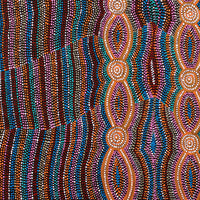 Aboriginal Artwork by Helen Nungarrayi Reed, Mina Mina Dreaming - Ngalyipi, 91x91cm