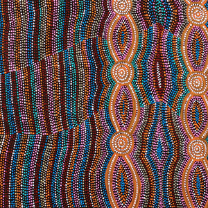 Aboriginal Art by Helen Nungarrayi Reed, Mina Mina Dreaming - Ngalyipi, 91x91cm - ART ARK®