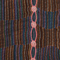 Aboriginal Artwork by Helen Nungarrayi Reed, Mina Mina Jukurrpa - Ngalyipi, 122x122cm